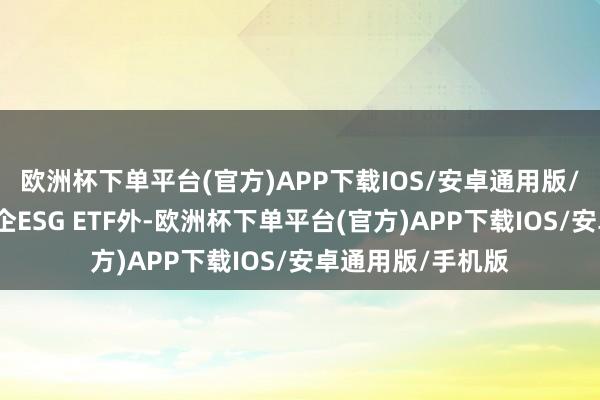 欧洲杯下单平台(官方)APP下载IOS/安卓通用版/手机版除融通央企ESG ETF外-欧洲杯下单平台(官方)APP下载IOS/安卓通用版/手机版